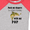 thumbnail image 4 of Inktastic Pack My Diapers I Am Going Fishing with Pop Boys or Girls Baby Bodysuit, 4 of 5