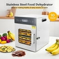 thumbnail image 5 of Hakka Food Dehydrator Machine, 10 Trays Commercial Food Dryer  with Touch Temp Control & 24H Timer Fruit Meat Vegetables Dehydrator, 5 of 7