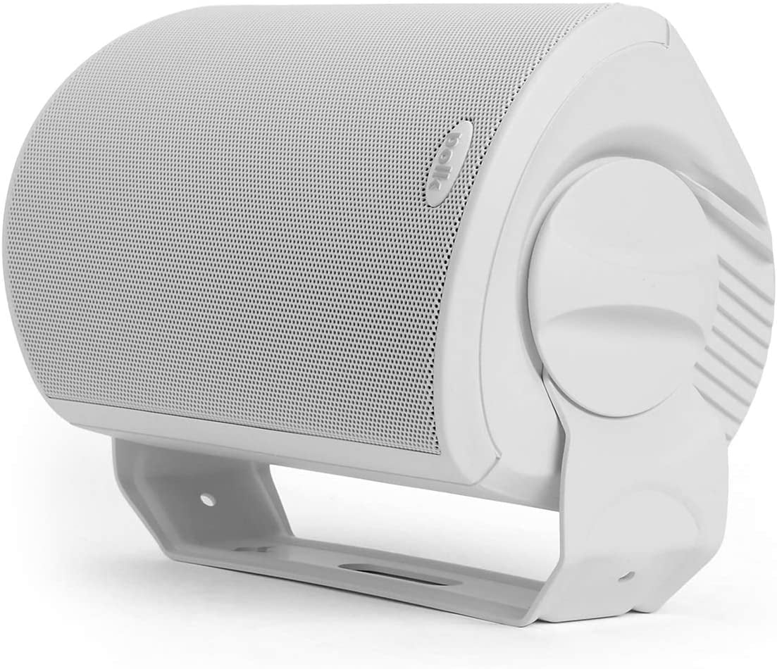 Polk Audio Atrium 5 Outdoor Speakers with Powerful Bass Pair, Black Broad Sound Coverage Speed-Lock Mounting System and $20  Gift Card - All-Weather Durability 