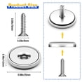 thumbnail image 6 of VNDUEEY Neodymium Cup Magnets, Strong Rare Earth Magnets, 60LBS 8 Pack Round Base Disc Magnet Heavy Duty with Countersunk Hole and Stainless Screws for Kitchen, Office, Workplace, Craft, 6 of 6