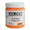 thumbnail image 2 of Golden Heavy Body Artist Acrylics - Fluorescent Orange Yellow, 4 oz Jar, 2 of 2