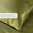 thumbnail image 2 of Satin Sheets California King [4-Piece, Sage] Luxury Silky Bed Sheets - Extra Soft 1800 Microfiber Sheet Set, Wrinkle, Fade, Stain Resistant - Deep Pocket Fitted Sheet, Flat Sheet, Pillow Cases, 2 of 6