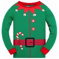 thumbnail image 2 of Kids Christmas Pajamas 100% Cotton Long Sleeve Toddler Xmas Pjs Childrens Christmas Jammies Clothes 8T, 2 of 7