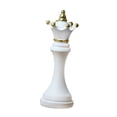 thumbnail image 4 of fastboy Pièces d'Échecs Statue avec Peinture Dorée Résine Cadeau pour Bureau Salon Bureau Forme Cheval Noir Forme Reine Blanche, 4 of 6