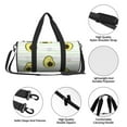 thumbnail image 5 of Rocae Avocado of a Hear Print Round Travel Duffel Bag and Fitness Bag, Women's Waterproof Weekend Tote, Men's Travel and Fitness Essentials, 5 of 8