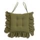 thumbnail image 2 of Cojín de silla antideslizante con lazos Material de algodón Almohadilla cuadrada Relleno de fibra PP para Verde, 2 of 8