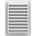 thumbnail image 4 of Ekena Millwork 20"W x 20"H Rectangle Gable Vent (25"W x 25"H Frame Size) Functional, PVC Gable Vent with 1" x 4" Flat Trim Frame, 4 of 14