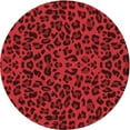 thumbnail image 1 of Ahgly Company Indoor Round Patterned Love Red Area Rugs, 7' Round, 1 of 6