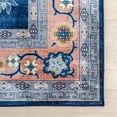 thumbnail image 5 of nuLOOM Verity SplashGuard Traditional Medallion Machine Washable Area Rug, 9' x 12', Verity Blue, 5 of 11