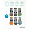 thumbnail image 6 of MeMoi Boys' 6 Pair Pack Mustache Mood Low Cut Socks - Boys - Male, 7-8, Medium Gray Heather, 6 of 7