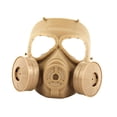 thumbnail image 3 of Game Prop Protective Whole Face Eyes Protector Guard CS Full Face Clear Lens Brown, 3 of 8