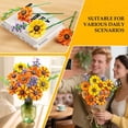 thumbnail image 4 of INSOON Sunflower Flower Building Set with LED Light, 1011 PCSBotanical Bouquet Building Blocks DIY Floral Arrangement Kit with Vase for Home Decor, 4 of 10