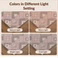 thumbnail image 7 of Design&I 5'x7' Washable Area Rug Snag-Free, Skid-Resistant Pink Blush Stepped Border Geometric Pastel Taupe Mauve Argyle for Dining Room, Under Table, Home Office, 7 of 7