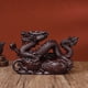 thumbnail image 1 of Ebony carved gourd dragon ornament, new Chinese style, coiled dragon, home living room office desk decoration, craft, gift., 1 of 3