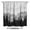 Forest Mountain Black, variant on Alien Meow Mountain Trees Polyester Shower Curtain, 72" x 84" Waterproof