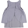 thumbnail image 2 of bar III Camiseta sin mangas tejida para mujer, gris, mediana, 2 of 2