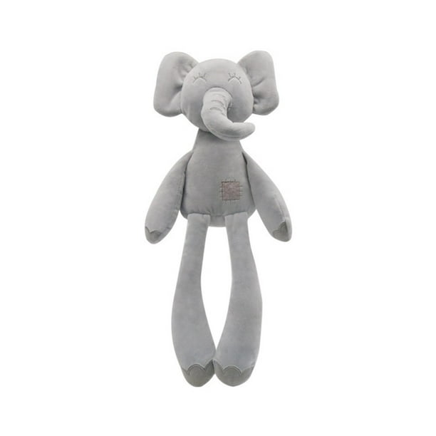 Peluche de peluche con forma de elefante para niños, patas largas, 36 cm