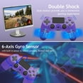 thumbnail image 3 of Game Controller for P4, Wireless Controller Compatible with P4/SLIM/PRO & PC with Dual Vibration & 6-Axis Gyro Sensor, 3 of 6