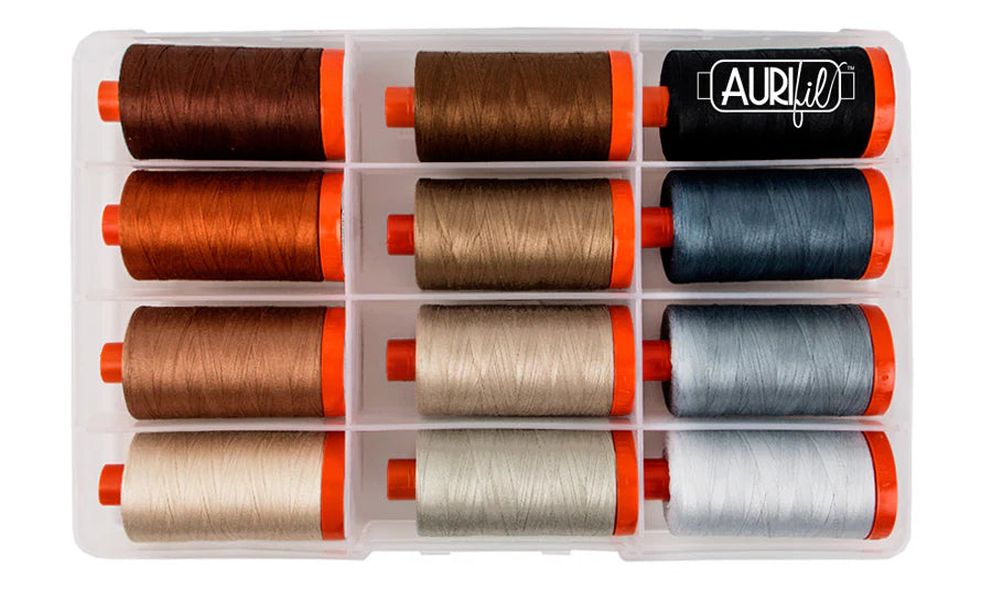 Aurifil Designer Thread Collection-The Perfect Box Of Neutrals By Pat Sloan