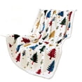 thumbnail image 2 of Sahpxhe Christmas Throw Blanket, Colorful Christmas Tree Sprig Dot Pattern Soft Warm Fluffy Blanket for Sofa Bed Indoor Home Decor, 2 of 6