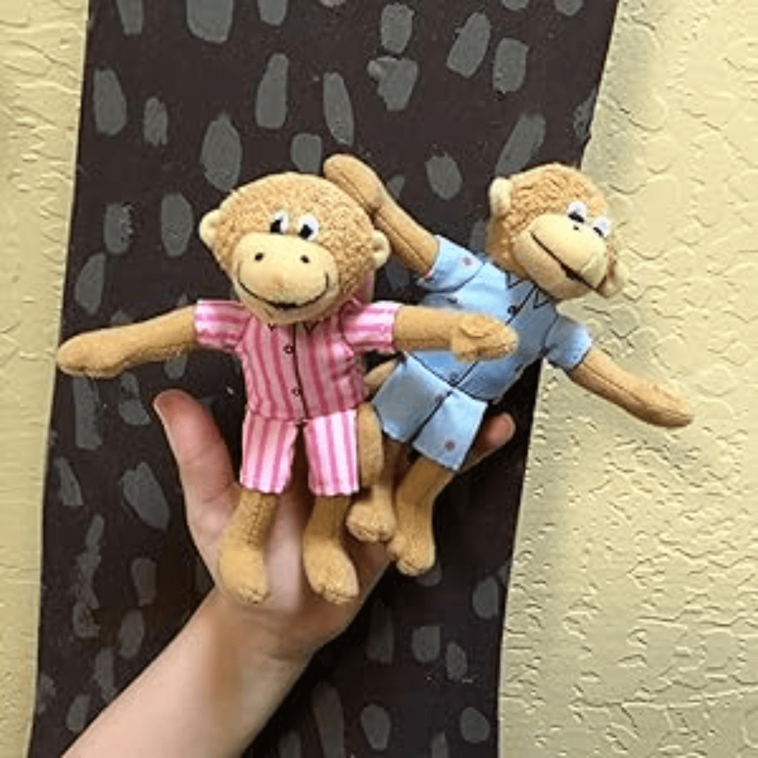 Five Little Monkeys 5" Finger Puppet Playset