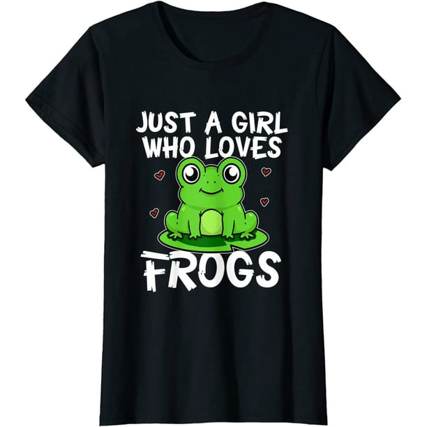 Just A Girl Who Loves Frogs Cute Green Frog Costume TShirt