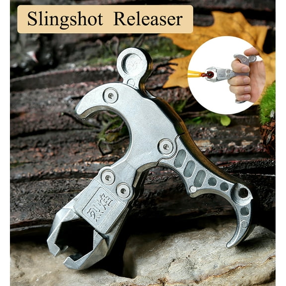 Runzkzy Handheld Release Stainless Steel Fishing Dart slingshot Release Hunting Equipment