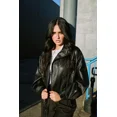 thumbnail image 6 of Forever 21 Faux Leather Belted Cropped Jacket, Color-Black, Size-S, 6 of 6