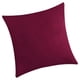 thumbnail image 1 of Inteprter Funda de almohada cuadrada de terciopelo con funda de almohada de color sólido para decoración de sofá Decoración del hogar vino rojo Inteprter HA003042-05, 1 of 1
