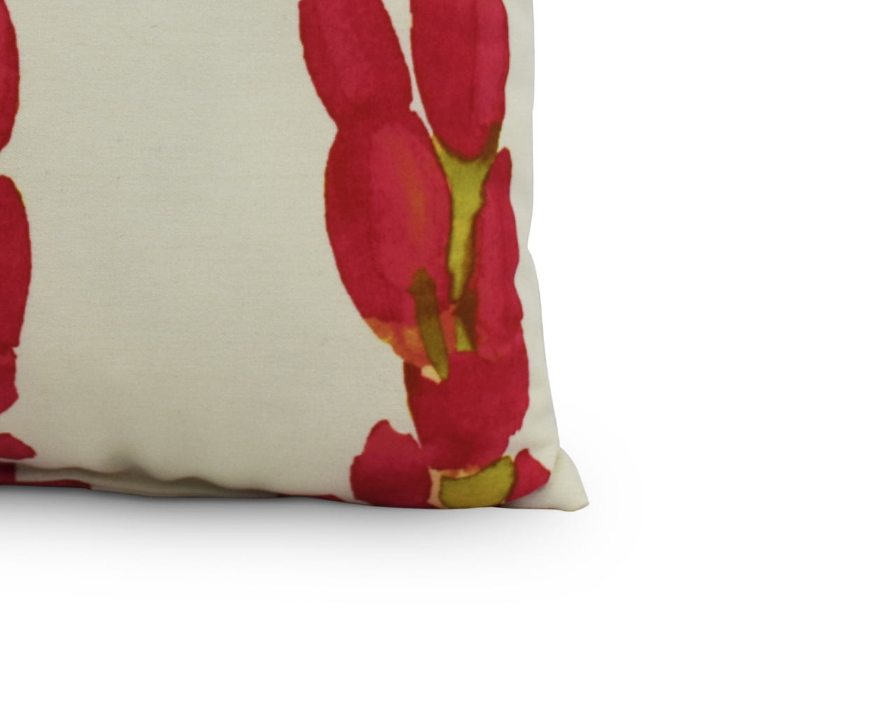 Simply Daisy's Sunset Tulip Stripe 20 inch Red Decorative Floral Throw Pillow