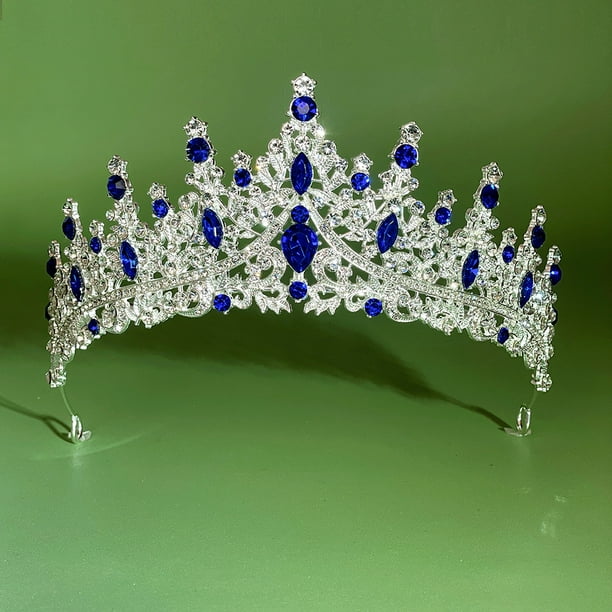 KAKOWELY Tiaras de diamantes de imitación para mujer, corona de reina de cumpleaños para mujer, tiaras de princesa, Halloween, boda, fiesta de Navidad
