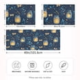 thumbnail image 2 of Yayeee Pillowcase Queen Size Set of 2 Satin Wrinkle Resistant Envelope Pillow Case, Blue Fireflies Pattern, 2 of 8