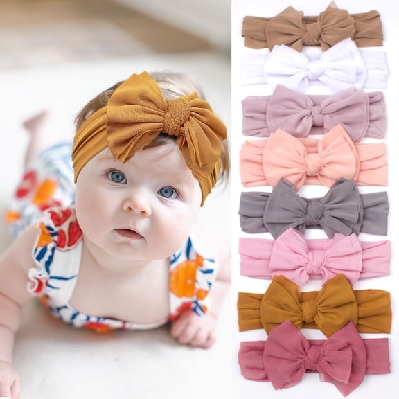 Yoyauz Newborn Baby Girl Headband Bow Mesh Baby Headband Girls Spring/Summer 0-36 Months(1PC)