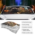 thumbnail image 3 of Kdxio Pug Wearing Sunglasses Flowers Print Front Windshield Sun Shade,Folding Auto Sunshade for Car Truck SUV-Small, 3 of 5