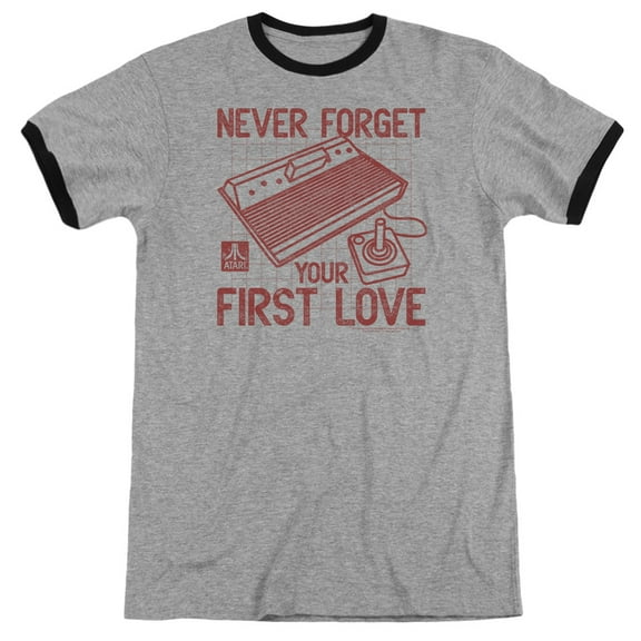 Atari First Love Adult Ringer Heather Black