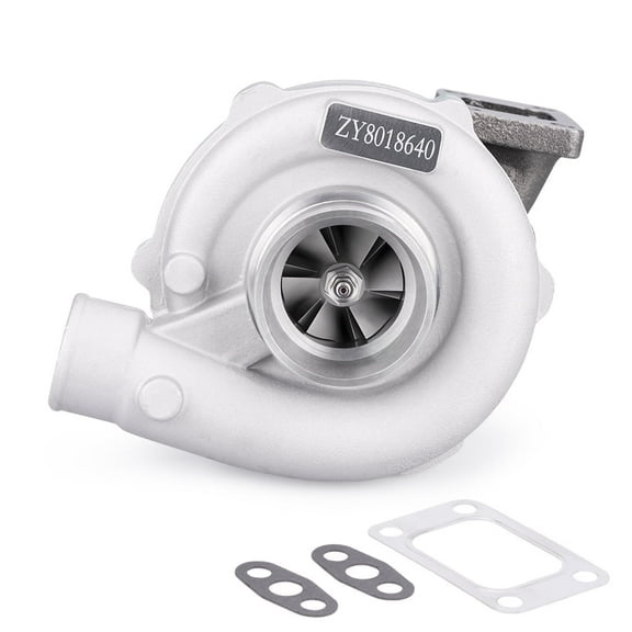 Maxpeedingrods T04E T3/T4 .63 A/R Turbo Charger Compressor 400 HP 5 Bolt Flange Oil Cooled Fits select: 2012-2014 HONDA ACCORD EXL, 2006 TOYOTA COROLLA CE/LE