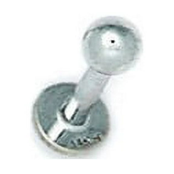 14k White Gold 14 Gauge Ball Shaped Body Piercing Jewelry Labret Stud