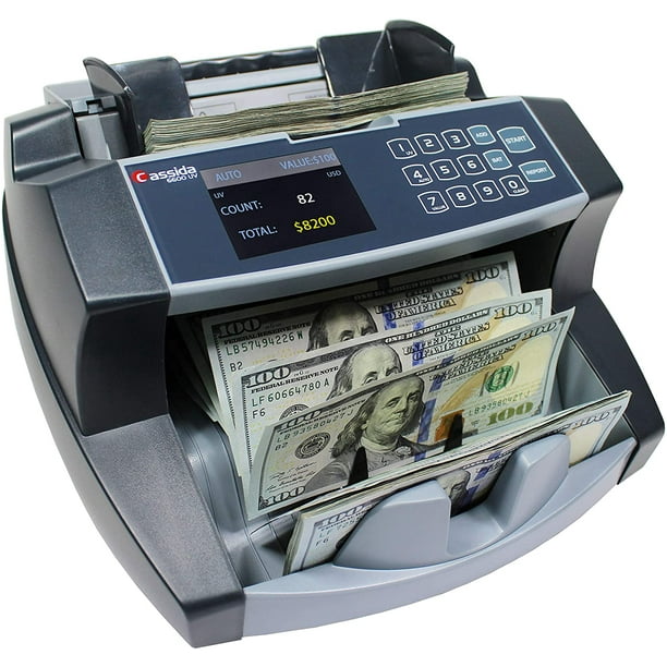 Cassida 6600 Money Counter UV Counterfeit Detection Bill Counter Mixed