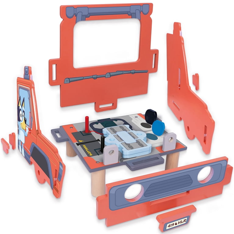 Bluey Wooden Mechanic Workshop Playset, 22-Piece photo 4