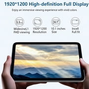 10.1-inch Android 14 Tablet 24GB (8GB+16GB) RAM + 256GB ROM, A T606 Octa-core 2.0GHz Processor, A 5MP Front And A 13MP Rear Camera, 6000mAh Battery, A High-definition (1980x1280) Touchscreen, 5.4