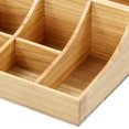 thumbnail image 4 of TOOL1SHOoo Condiment Organizer with 9 Compartment,Pine Wooden Condiment Holder for coffee counters,kitchen,offices,hotel lobbies,Wood Color, 4 of 10