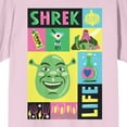 thumbnail image 2 of Shrek Colorful Collage Crew Neck Short Sleeve Cradle Pink Unisex T-shirt-XL, 2 of 5