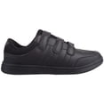 thumbnail image 5 of ABSOLUTE FOOTWEAR Mens Slip On Three Strap Touch and Close Gym Sports Walking Running Trainers Sneakers - Black - US 13, 5 of 7