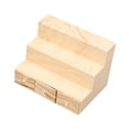 thumbnail image 1 of Estante para casa de muñecas a escala 1/12 CUTICAT soporte de exhibición de 3 niveles Grano de madera, 1 of 8