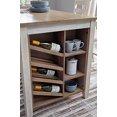 thumbnail image 3 of Ashley Skempton Counter Height Dining Table w/Wine Rack in White/Light Brown, 3 of 12