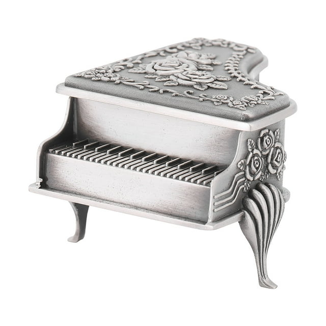 Jewelry Organizer, Beautiful Rose Carving Jewelry Box, Necklace Wedding Rings Earrings For Home