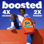Tide Laundry Detergent Liquid, Clean Breeze Scent, 64 Loads, 80 fl oz, Works on 100% of Common Stains