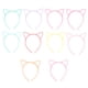 thumbnail image 1 of Diadema de oreja de gato Bbanquetan 10 Uds. diademas de plástico con lazo para mujeres y niñas, 1 of 9