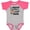 Baseball Heather and Hot Pink, variant on Inktastic I Watch Football with My Papa Boys Baby Bodysuit