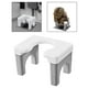 thumbnail image 5 of Taburete de inodoro en cuclillas, con panel ancho, lavable, para baño, viajes al aire libre Adultos Gris, 5 of 7